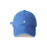 [Washed Sky Blue] 3D Эффект Маленький H Вышивка