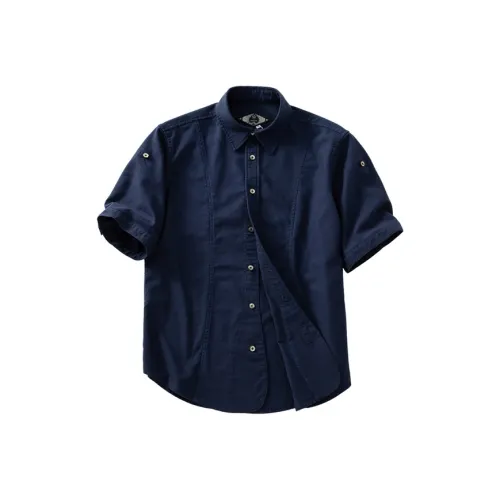 SOARIN YUPPIE Безбрежный Синий Мужские Рубашки