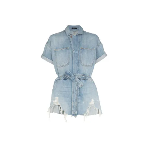 R13 Синие Женские Джинсовые Шорты