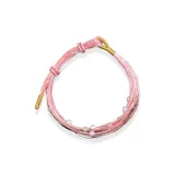 Многоцветный счастливый браслет-шнурок (розовый)