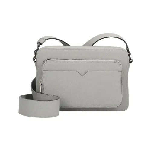 Valextra Сумка через плечо из телячьей кожи женская светло-серый