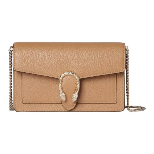 GUCCI Dionysus GRAIN LEATHER Кошелек Сумка через плечо Женская Бежевая
