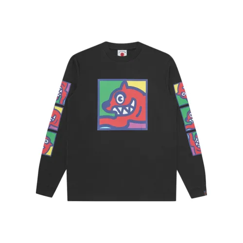 Мороженое Черный Унисекс Футболки