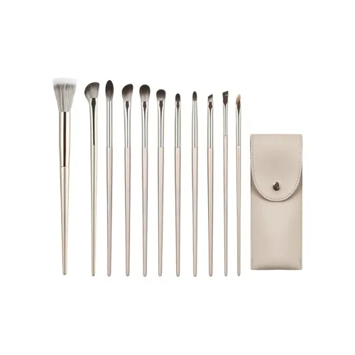 MAQINA Позолоченный Набор кистей для макияжа Eyes мягкий и дружественный к коже 1 упаковка + сумка для кистей