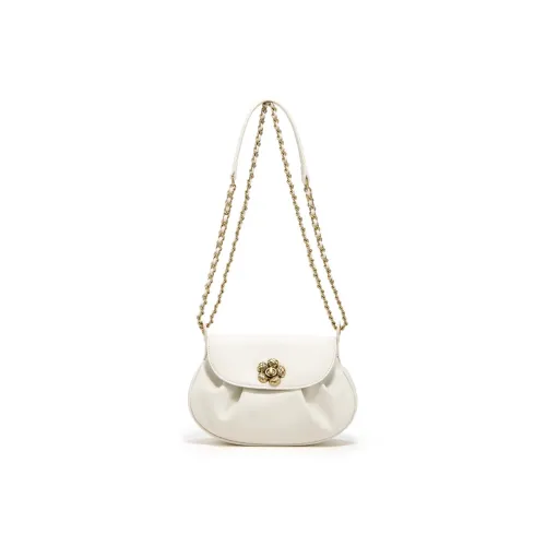 Simedin Сумка через плечо из коровьей кожи Маленькая Женская Экрю Глубокий черный Вишневый цветок Розовый