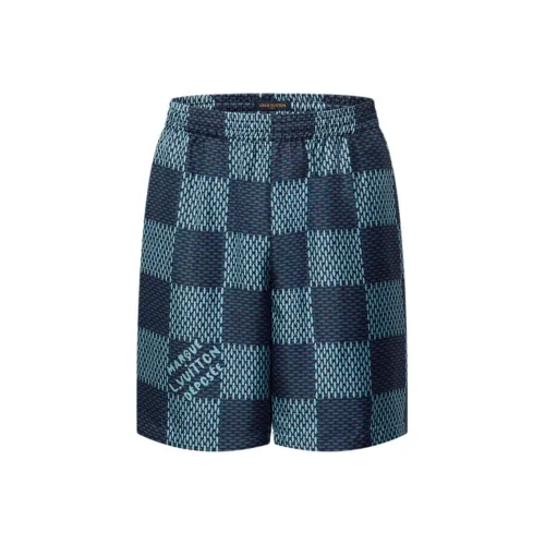 LOUIS VUITTON FW25 Повседневные шорты Мужские Темно-синие
