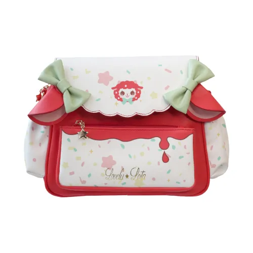 Lovely Lota ПУ (полиуретан) Сумка через плечо плечевая сумка средний размер унисекс красный белый