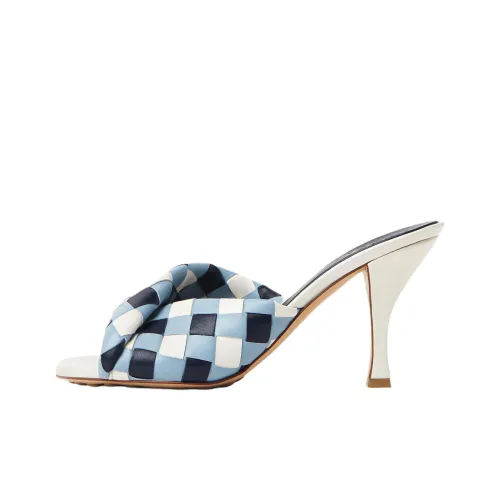 Bottega Veneta Blink Слипоны 8 см Женские Синие Белые