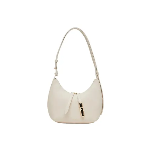 Furla GOCCIA Кожа Плечевая сумка Маленькая Женская Бежевая