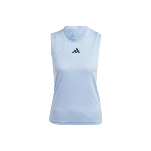 Adidas Светло-розовый синий Женские спортивные майки без рукавов