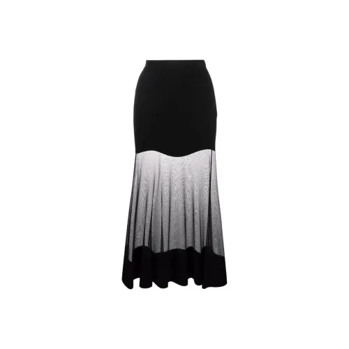Alexander McQueen Черные Женские Повседневные Длинные Юбки