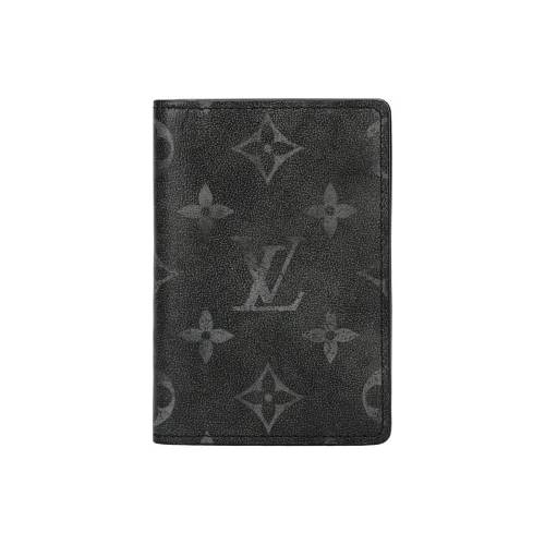 LOUIS VUITTON Кожа Держатель для карт Мужской Черный