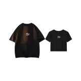 Чёрный свободный крой + чёрный укороченный