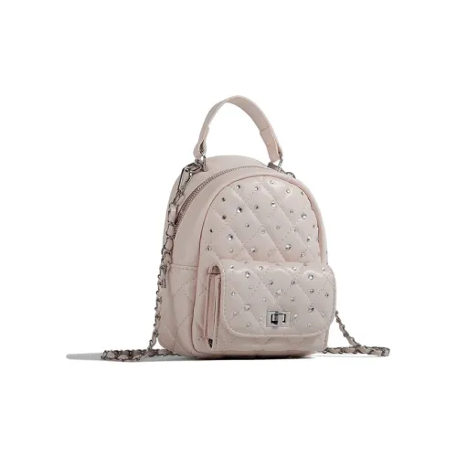 Jade En Plus ПУ (полиуретан) Рюкзак Стандартный Женский Нежно-розовый Обсидиан Черный Лимонный Молочно-белый