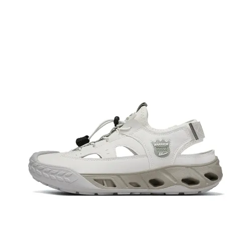 Warrior Slip-Resistant Abrasion-Resistant Hiking Shoes Men's Gray Beige