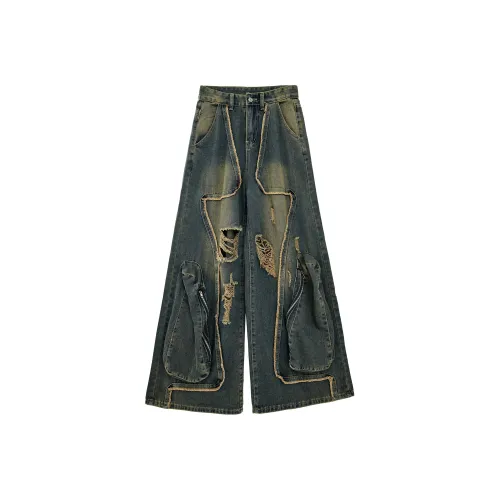 YEARNED Синие Женские Джинсы