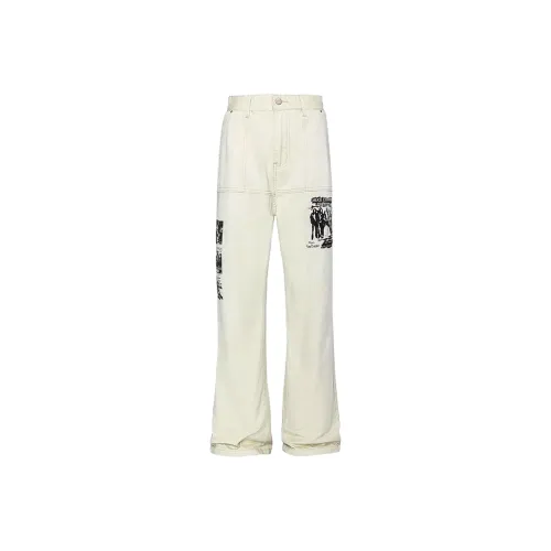 HKRXEC Абрикос Мужские Повседневные Штаны