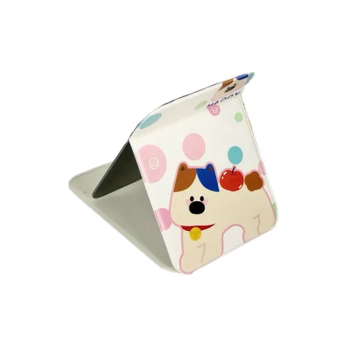 JOYTOUR Милый щенок Складной Портативный ПУ (полиуретан) HD Зеркала MAKE UP