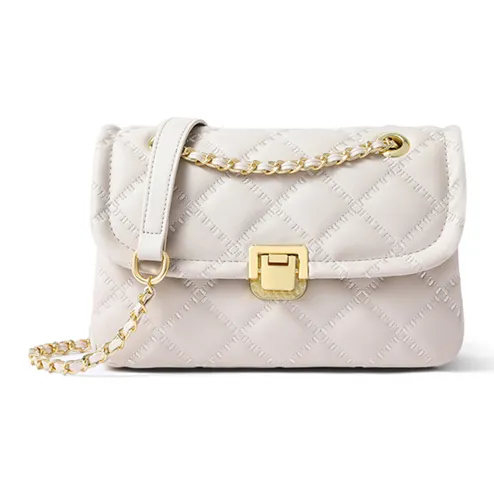 VINEY Коровья кожа Маленькая квадратная сумка сумка через плечо маленькая женская экрю