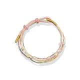 Многоцветный счастливый браслет-шнурок (желтый)