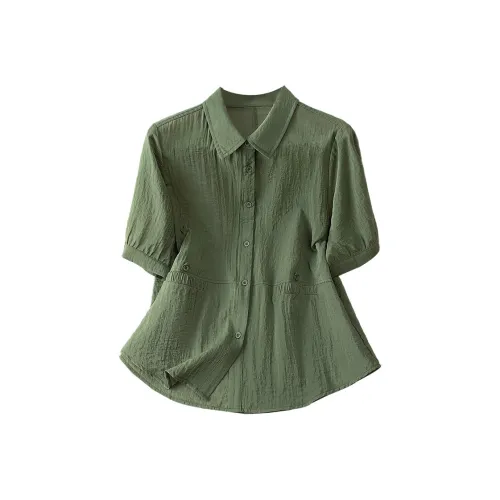 Cypress House Армейский зеленый Женские Рубашки