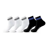 [5 пар] Белый + Белый + Белый + Черный + Черный