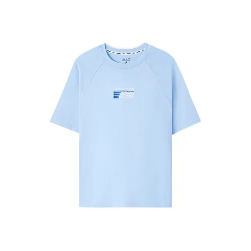 Skechers T-Shirt Мужской Небесно-Синий 016M