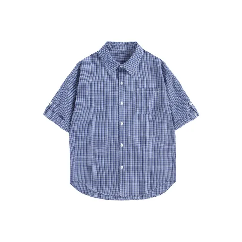 AMBER LIGHT Синие Унисекс Рубашки