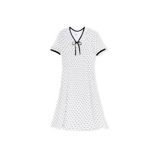 MJ STYLE Короткое платье с короткими рукавами женское