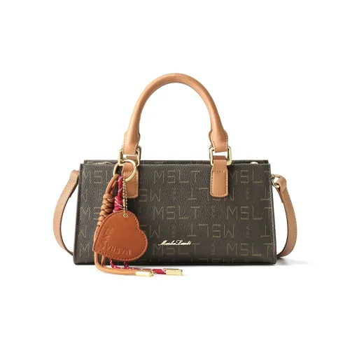 MashaLanti ПВХ с синтетической кожей через плечо одно плечо сумка женская кофейно-чайный коричневый