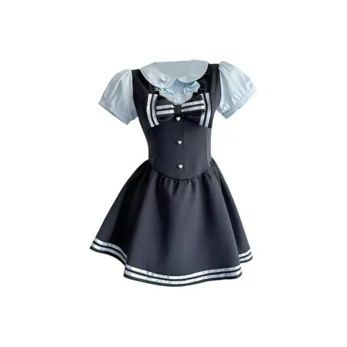 DANCANG Короткий рукав Платье Женское