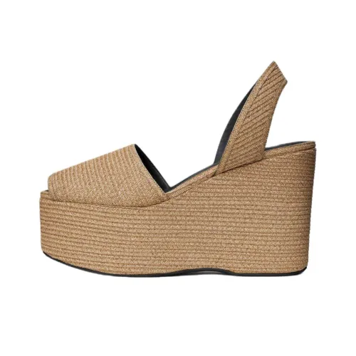 Alaia Клин-каблук Высокие каблуки 11 см Женские Бежевые