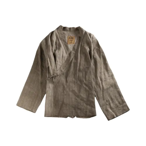 UMA WANG Серые Мужские Рубашки