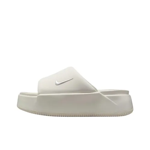 NIKE Calm Slide Тапочки Белый Унисекс