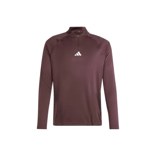 adidas Clothing Темно-красные Мужские T-рубашки