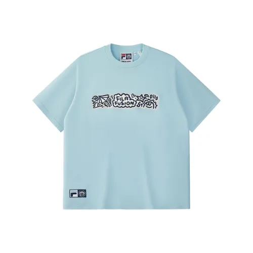 FILA FUSION X MR.DOODLE T-Shirt Унисекс Delhi Синий