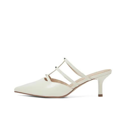 COMELY Резиновая подошва устойчивая к запахам быстросохнущая домашняя обувь женская кремово-белая