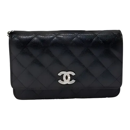 CHANEL Кожа Сумка через плечо Женская Черная