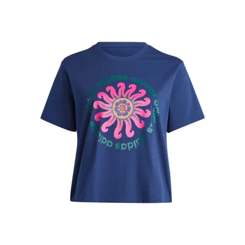 Adidas x FARM RIO T Рубашка Женская Полуночный Индиго