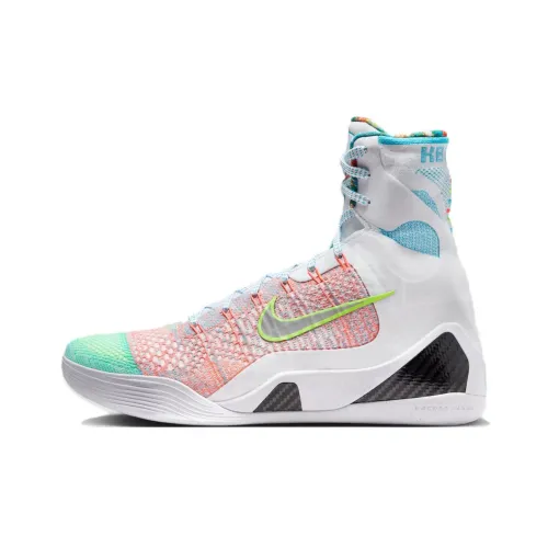 Баскетболка Nike Kobe 9 High Топ Белый Оранжевый Зеленый Мужская