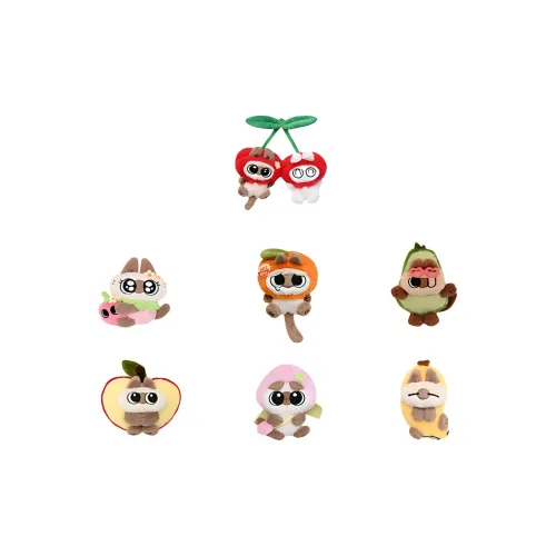 TOP TOY Siamese Cat Фрукты Flavored Сяо Dou NI Коллекция Плюшевый магнит для холодильника Слепые коробки