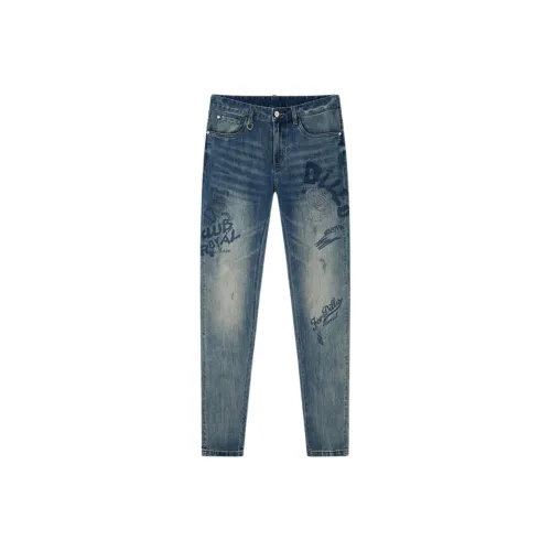 DILLO Light Blue Denim Men's Jeans DILLO Светло-голубые мужские джинсы