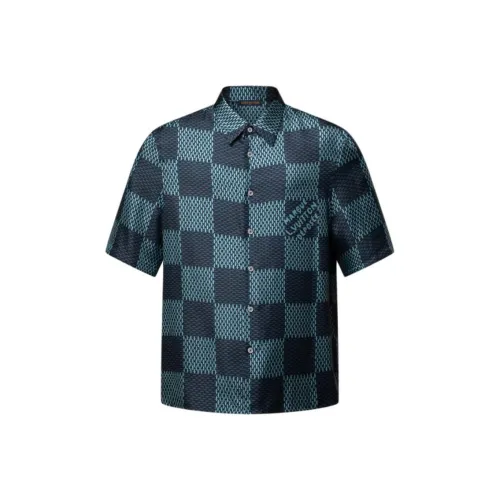 LOUIS VUITTON FW25 Рубашка Мужская Синяя