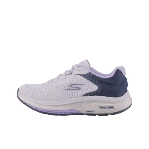 Skechers Go Walk Workout Walker Низкие Кроссовки для Беговых Тренировок Женские Фиолетовые