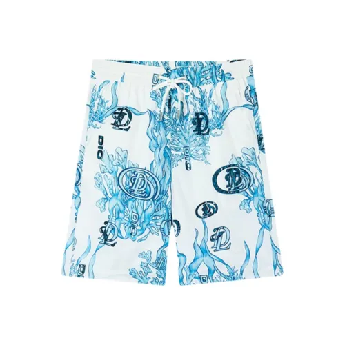 DILLO Белый, основание, синий, буква, мужские, повседневные, шорты