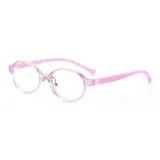 Прозрачно-розовая рамка с розовыми ногами [5409-C3]