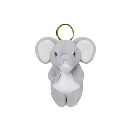 ZHONGGUOGUOJIADILI Мягкая кожа Дружелюбный Плюшевый Аксессуар Сумка с подвеской Украшение Унисекс Серый Слон