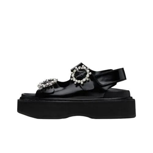 SIMONE ROCHA One Ремешок Сандалии Женские Черные