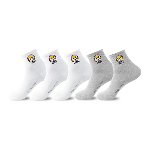 Серия Disney Winnie The Pooh Высокие носки Мужская Сумка для покупок 5 пар