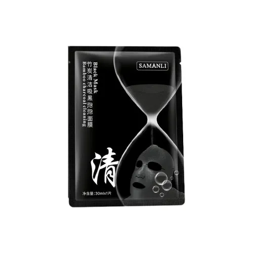 SAMANLI Бамбуковый уголь IS Прозрачный Маски для лица Увлажняющий и Восстанавливающий 30 мл